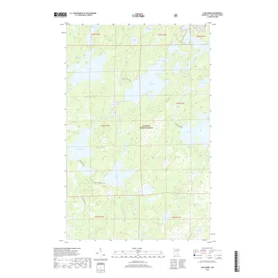 2019 Map of Lake Agnes, 2019 Print