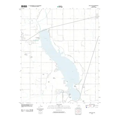 2010 Map of Lake Altus, 2010 Print