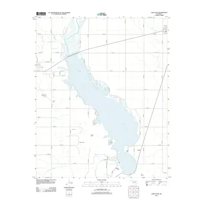 2012 Map of Lake Altus, 2012 Print