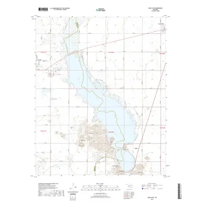 2018 Map of Lake Altus, 2018 Print