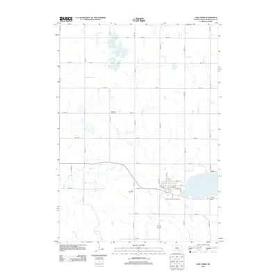 2012 Map of Lake Andes, 2012 Print