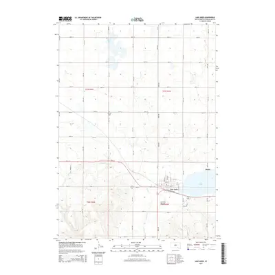 2015 Map of Lake Andes, 2015 Print