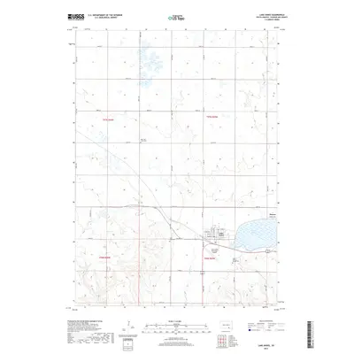 2017 Map of Lake Andes, 2017 Print