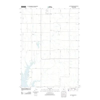 2012 Map of Lake Andes NW, 2012 Print