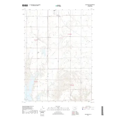 2017 Map of Lake Andes NW, 2017 Print
