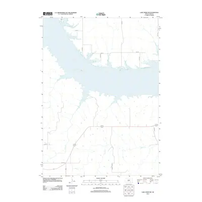 2012 Map of Lake Andes SW, 2012 Print