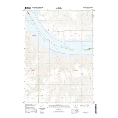 2015 Map of Lake Andes SW, 2015 Print