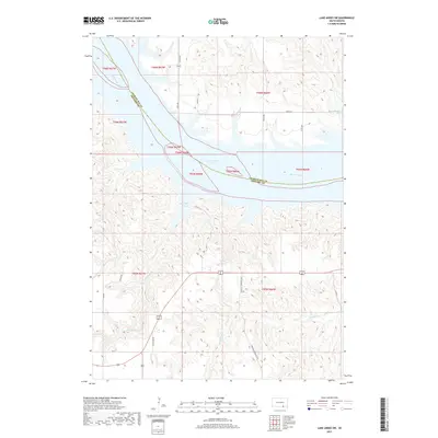 2017 Map of Lake Andes SW, 2017 Print