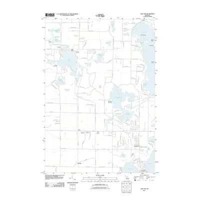 2011 Map of Lake Ann, 2011 Print