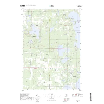 2023 Map of Lake Ann, 2023 Print
