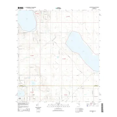 2015 Map of Lake Arbuckle, 2015 Print