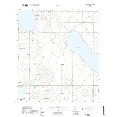 2018 Map of Lake Arbuckle, 2018 Print