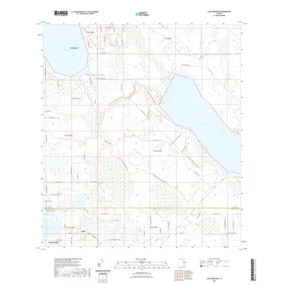 2021 Map of Lake Arbuckle, 2021 Print