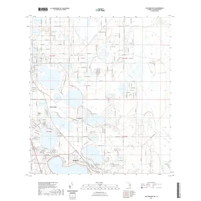 2021 Map of Lake Arbuckle SW, 2021 Print