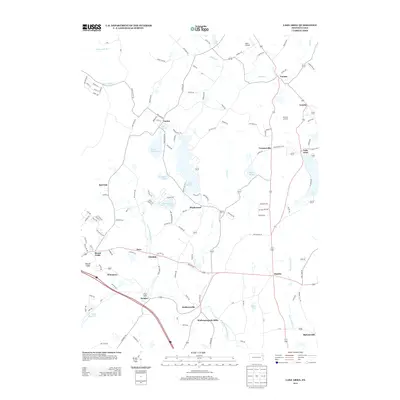 2013 Map of Lake Ariel, 2013 Print