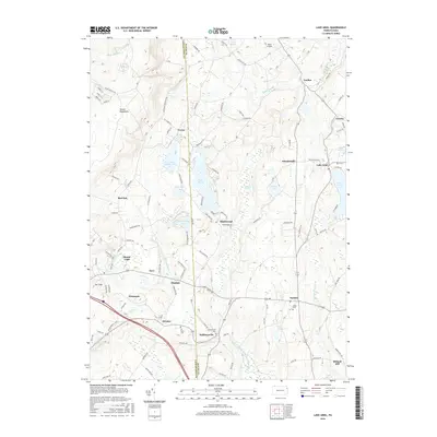 2016 Map of Lake Ariel, 2016 Print