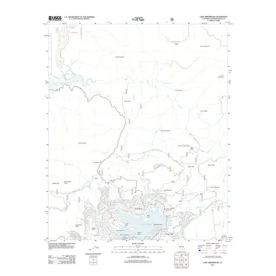 2012 Map of Lake Arrowhead, 2012 Print