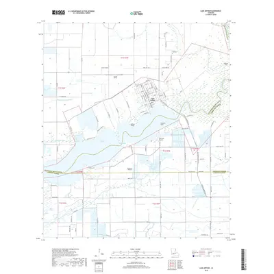 2018 Map of Lake Arthur, 2018 Print