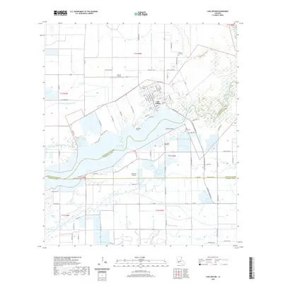 2020 Map of Lake Arthur, 2020 Print