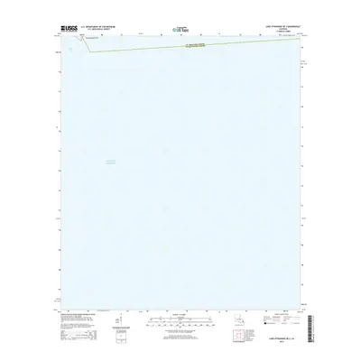2015 Map of Lake Athanasio OE S, 2015 Print