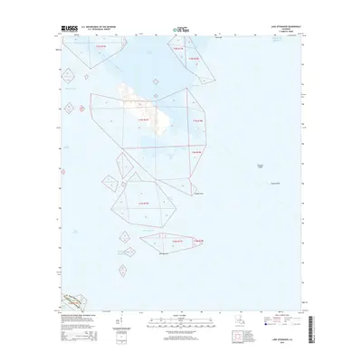 2015 Map of Lake Athanasio, 2015 Print