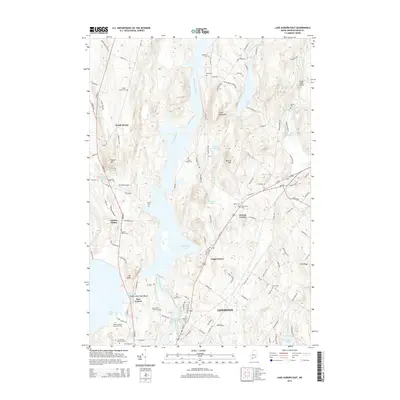 2014 Map of Lake Auburn East, 2014 Print