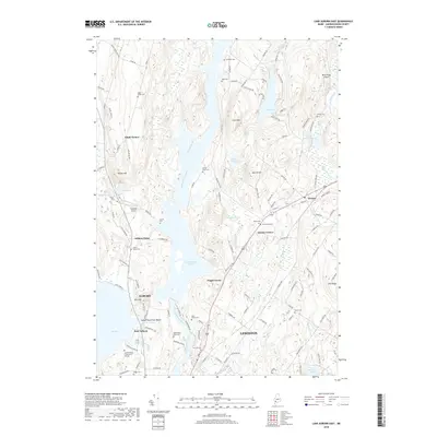 2018 Map of Lake Auburn East, 2018 Print
