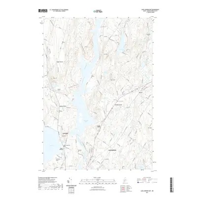 2021 Map of Lake Auburn East, 2021 Print