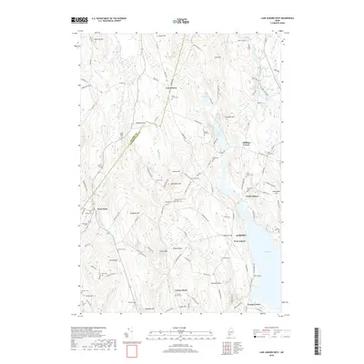 2018 Map of Lake Auburn West, 2018 Print