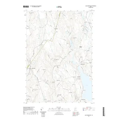2021 Map of Lake Auburn West, 2021 Print