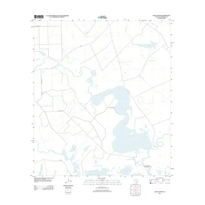 2013 Map of Lake Austin, 2013 Print