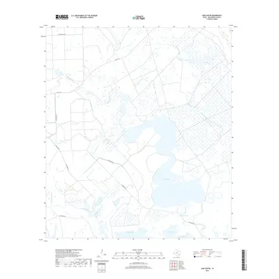 2019 Map of Lake Austin, 2019 Print