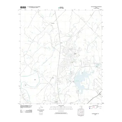 2010 Map of Lake Bastrop, 2010 Print