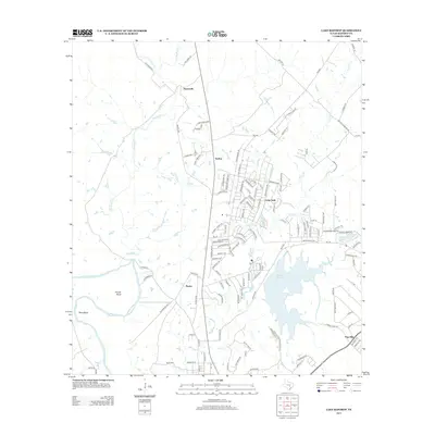 2013 Map of Lake Bastrop, 2013 Print