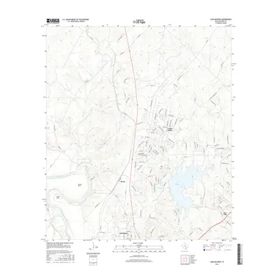 2016 Map of Lake Bastrop, 2016 Print