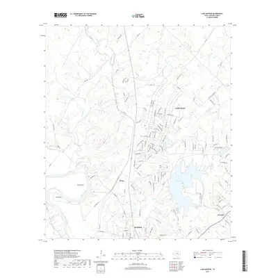 2019 Map of Lake Bastrop, 2019 Print
