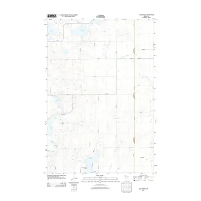 2013 Map of Lake Beauty, 2013 Print