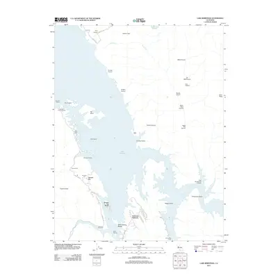 2012 Map of Lake Berryessa, 2012 Print