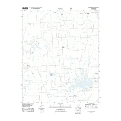 2010 Map of Lake Bonham, 2010 Print