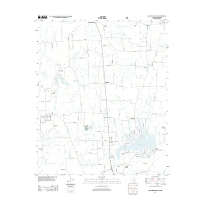 2013 Map of Lake Bonham, 2013 Print