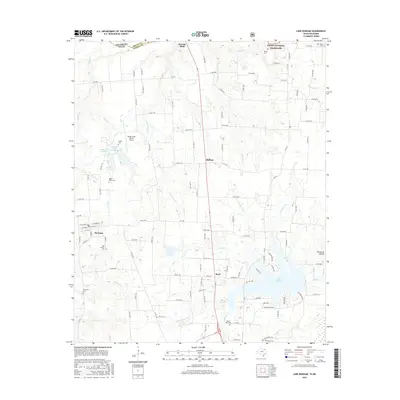 2016 Map of Lake Bonham, 2016 Print