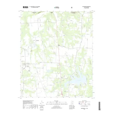 2019 Map of Lake Bonham, 2019 Print