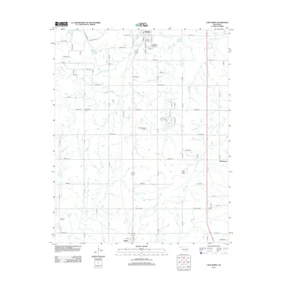 2012 Map of Lake Boren, 2012 Print