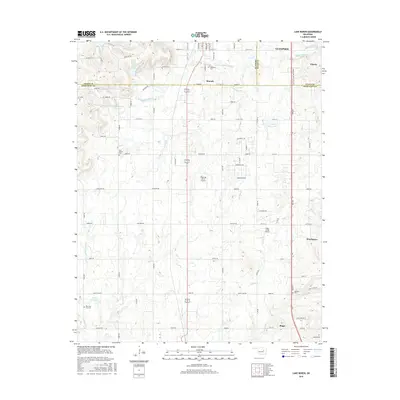 2016 Map of Lake Boren, 2016 Print