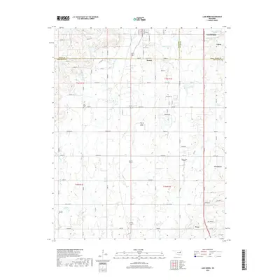 2018 Map of Lake Boren, 2018 Print