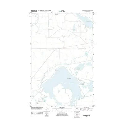 2011 Map of Lake Bowdoin, 2011 Print