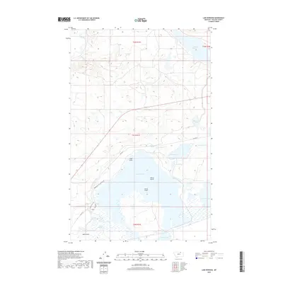 2020 Map of Lake Bowdoin, 2020 Print