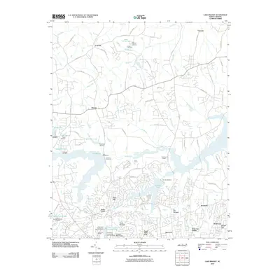 2010 Map of Lake Brandt, 2010 Print
