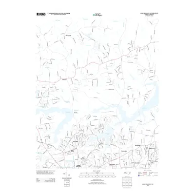 2013 Map of Lake Brandt, 2013 Print