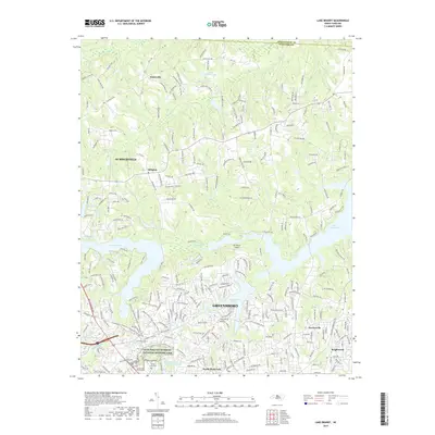 2019 Map of Lake Brandt, 2019 Print